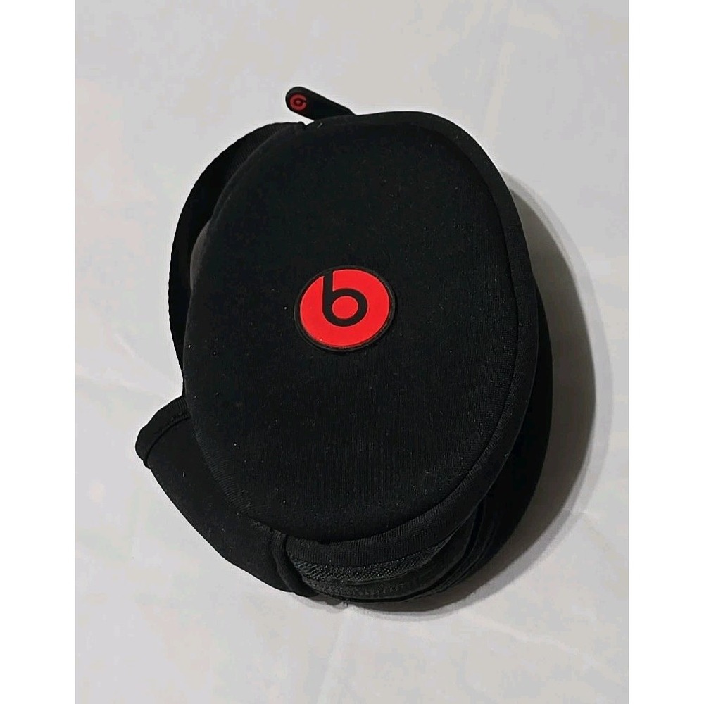 Beats‎ By Dr Dre Headphones Carry Case Black Red Soft Nylon
